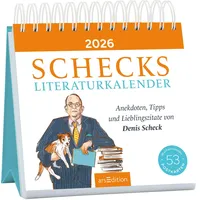 ArsEdition Postkartenkalender Schecks Literaturkalender 2026