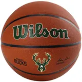 Wilson Basketball TEAM ALLIANCE, MILWAUKEE BUCKS, Indoor/Outdoor, Mischleder, Größe: 7
