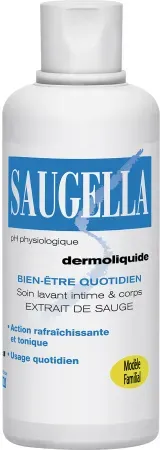 Saugella Dermoliquide Waschlotion Für Die Tägliche Intimhygiene Erwachsener Frauen 750ml
