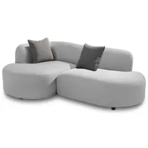 Idimex Gartensofa Hellgrau, Kunststoff, Mode, 225x73x141 cm, Loungemöbel, Gartensofas