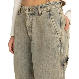 Element Workerjeans ELEMENT "Carpenter Denim", Damen, Gr. 28M, bleach tint, Obermaterial: 70% Walkfrottier, 30% Walkfrottier;, Jeans