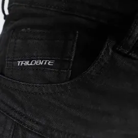 Trilobite Parado Doublelayer Motorrad Jeans, schwarz, 32/32