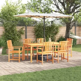 vidaXL Garten Essgruppe 7-tlg. Braun