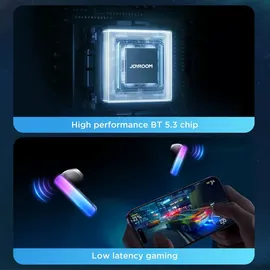Joyroom JR-TC1 IceLens Series kabellose Kopfhörer mit LED-Leuchten Schwarz
