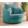 s-style möbel Drehsessel Ted Cord 107 x 94 x 100 cm Türkis drehbar mit Kissen