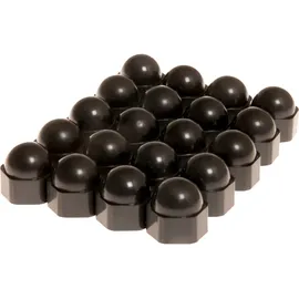 HP Autozubehör Radschraubenkappe Passend für (Schraubengröße) 17 mm Schwarz Kunststoff
