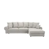 Sofa.de Ecksofa mit Schlaffunktion Ibbie ¦ beige ¦ Maße (cm): B: 320 H: 90 T: 186.0