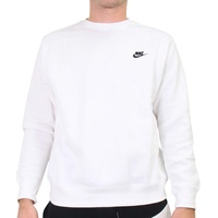 Nike Sportswear Club Fleece Crew Sweatshirt Herren 100 white/black S