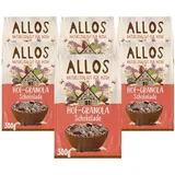 Allos Hof Granola Schokolade | Bio Müsli | Schoko Müsli | Knuspermüsli | Frühstückscerealien | 300g, 1 Stück (6er Pack)