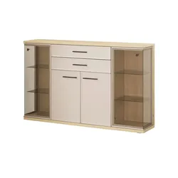 Wohnwert Highboard  Carré ¦ creme ¦ Maße (cm): B: 184 H: 113 T: 40