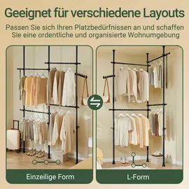 SoBuy KLS03-II Garderobenständer 0 x 0 x 0 cm schwarz