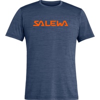 Salewa Herren Puez Hybrid 2 Dry M S/S Tee T Shirt, Navy Blazer Melange, S EU