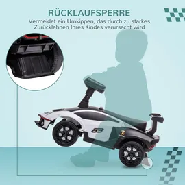 aiyaplay Rutschauto, Rutschfahrzeug mit Stauraum, Kinderfahrzeug, Weiß
