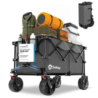 Sekey XXL Plus Bollerwagen faltbar anthrazit