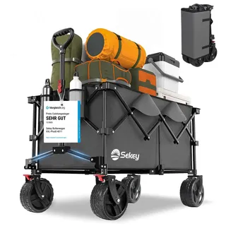 Sekey XXL Plus Bollerwagen faltbar anthrazit