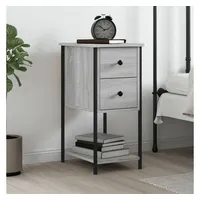 VidaXL Nachttisch Grau Sonoma 32x42x70 cm Holzwerkstoff