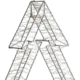 Beliani Weihnachtsbaum Silber 60 cm