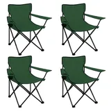 Coemo Campingstuhl 4er Set Grün
