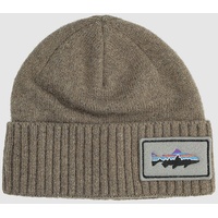 Patagonia Brodeo Beanie fitz roy trout patch ash, Uni