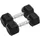 vidaXL Kurzhantel 2 Stk. 16 kg Gusseisen schwarz