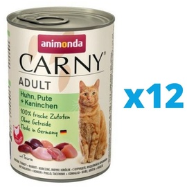 Animonda Carny Adult Huhn  Pute & Kaninchen 12 x 100 g