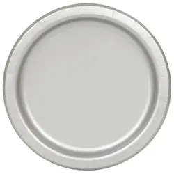 16 große Teller silber