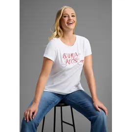 KangaROOS Longshirt Packung, 2er-Pack, 2 Stk. Kurzarm, figurumschmeichelnde Passform, große Größen Gr. 56/58, weiß, marine, , 97946009-56