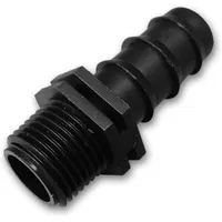 Bradas Steckverbinder Außengewinde 20 mm Tropfschlauch schwarz