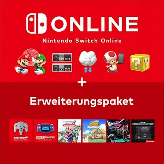 Nintendo Switch Online + Erweiterungspaket Individuell