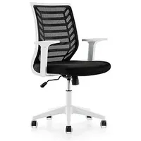 Rocada Bürostuhl, R907002 Stoff schwarz, Gestell weiß