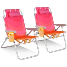 HOMECALL Campingstuhl Klappstuhl Pink