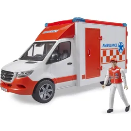 Bruder 02676 - MB Sprinter Ambulanz rot/weiß 1:16