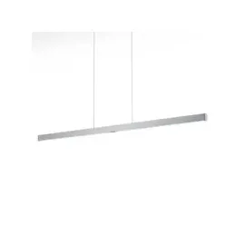 Knapstein Linn-L128 1-flg. 128 cm eckig mattnickel
