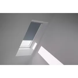 VELUX Verdunkelungsrollo DKL SK06 4581SWL Blaugrau 4581, GGU,Manuell,VELUX,weiße Schiene