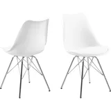 VCM Erin Esszimmerstuhl weiss, Chrom.