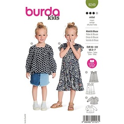burda Schnitt 9249 "Kleid & Bluse für Kinder"
