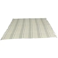 Frank Flechtwaren Wohndecke, Kuscheldecke Fringes beige