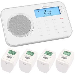 4 Stück Smart Home Heizkörperthermostatt Starterset Steuerung Heizung App & WLAN