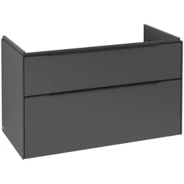 Villeroy & Boch Waschbeckenunterschrank Subway 3.0 2 Auszüge 97,3 x 57,9 x 47,8 cm Graphite/Volcano Black