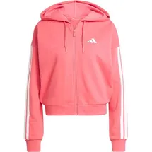 adidas Damen Kapuzensweat Essentials 3-Streifen, SEMTUR/WHITE, M