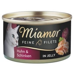 Miamor Feine Filets in Jelly Huhn & Schinken 24x100 g