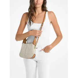Michael Kors Alice Small Schultertasche Kunstleder White/Brown