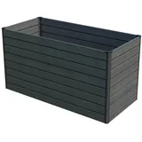 GROJA Hochbeet Solid Rhombus 150 x 70 x 79 cm Steingrau