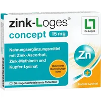 Dr. Loges zink-Loges concept 15 mg Magensaftres.tabletten