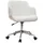 miliboo Design-Bürostuhl Kunstleder Weiß