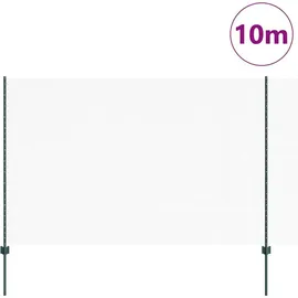 vidaXL Zaun mit Pfosten 1,6 x 10 m Grün/Stahl