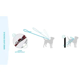 Curli Vario Comfort Leine Skyblue S