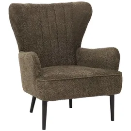 MCW Lounge-Sessel MCW-K37 Chenille 500 g/m2 80 x 80 x 100 cm grün-braun