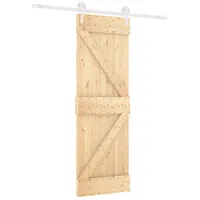 vidaXL Schiebetür rechts 70 x 210 cm Braun/Weiß