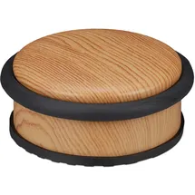 Relaxdays Türstopper Holzoptik Bodenpuffer HxD 5 x 10,5 cm, hellbraun
